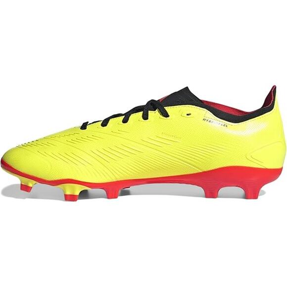 NWT adidas Unisex Predator League Firm Ground Sneaker,Yellow/Black/Red-7.5 Men main image 6